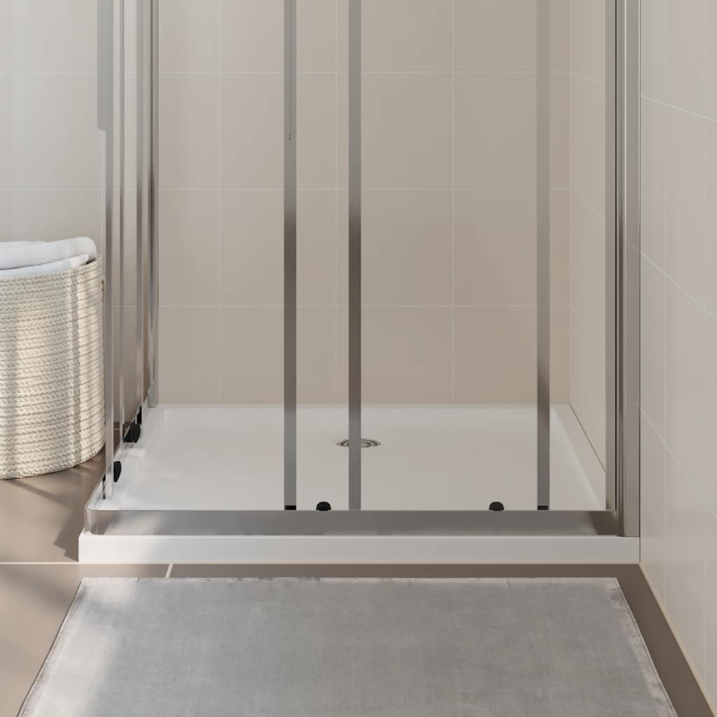 Bac de douche vidaxl rectangulaire 80x90 cm blanc