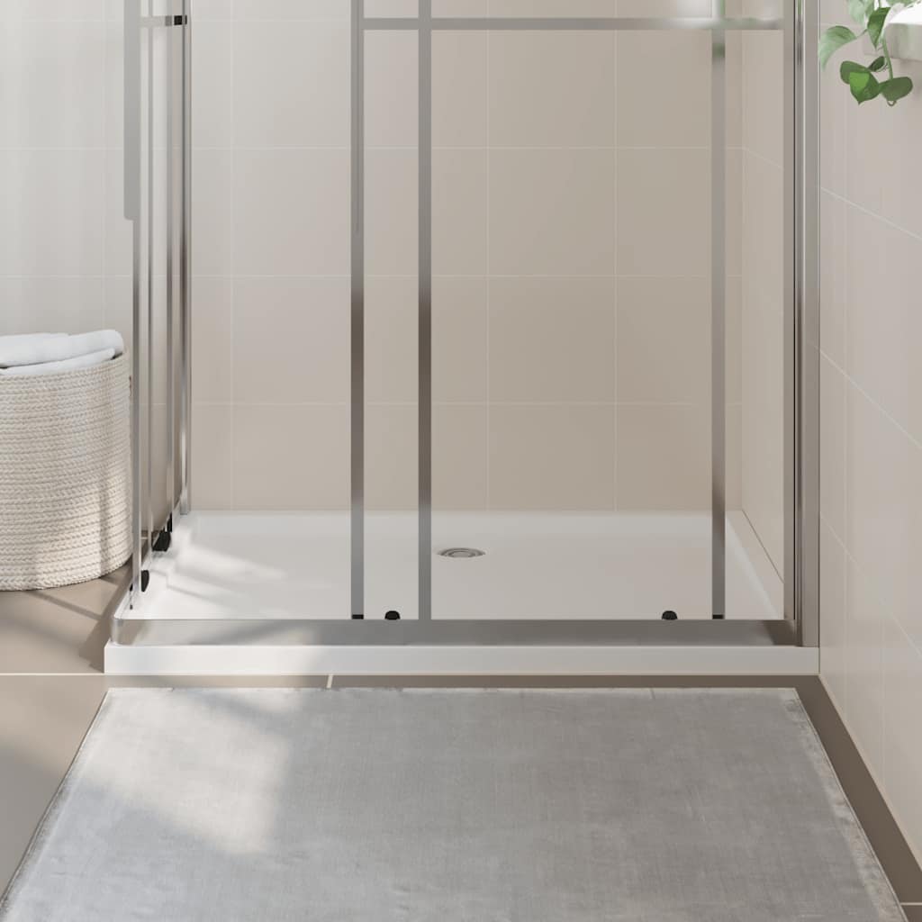Bac de douche vidaxl rectangulaire 80x110 cm blanc