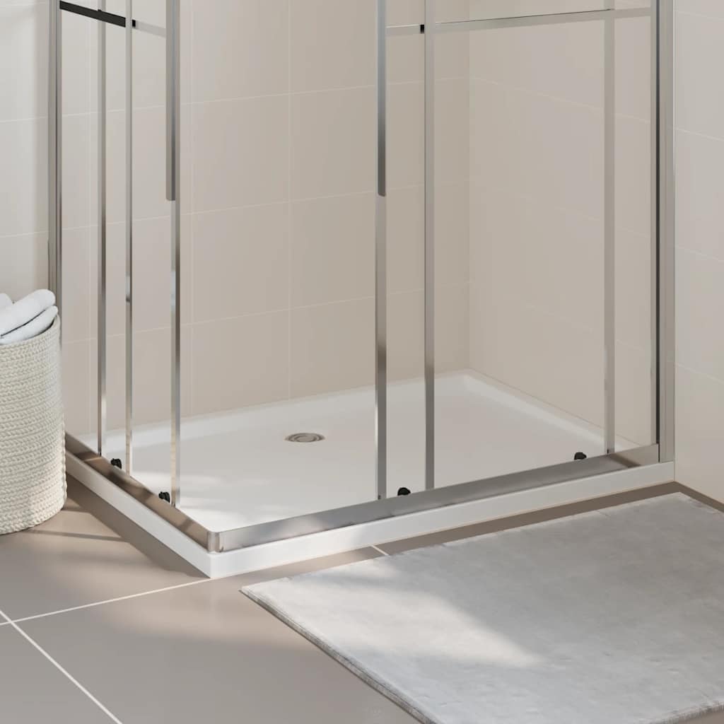 Bac de douche vidaxl rectangulaire 80x110 cm blanc