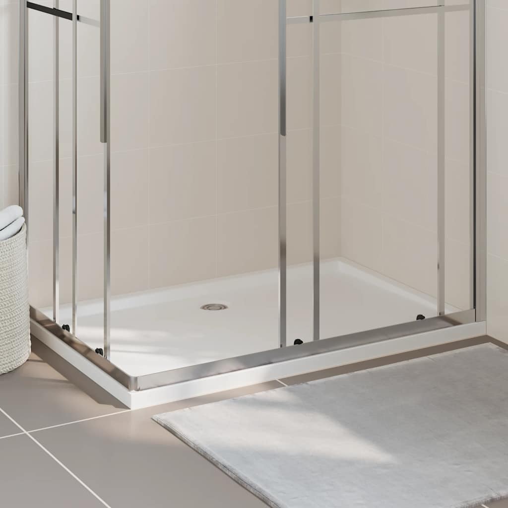 Bac de douche vidaxl rectangulaire 80x120 cm blanc