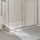 Bac de douche vidaxl rectangulaire 80x120 cm blanc