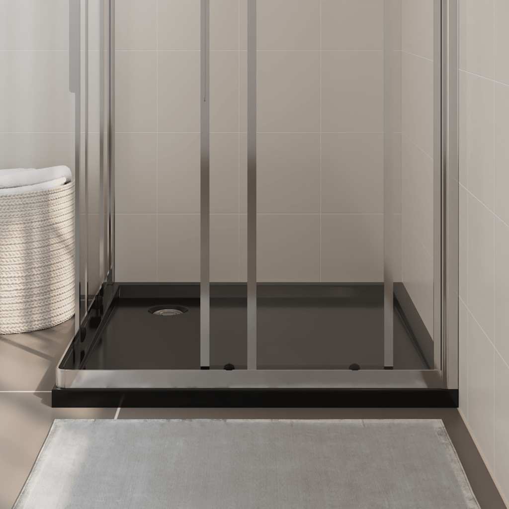 Vidaxl Shower Tray Square 90x90 cm noir
