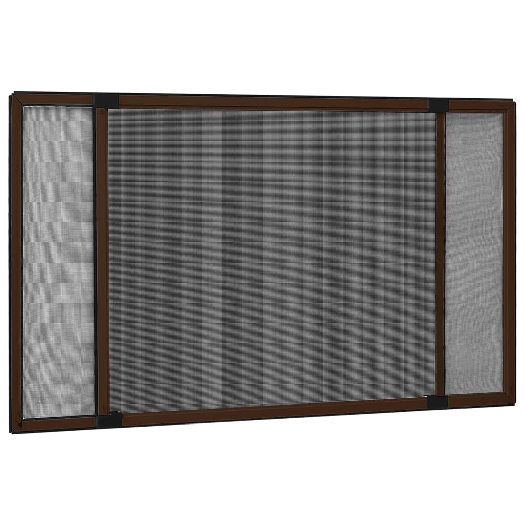 Vidaxl raamhor étendable (75-143) x50 cm brun