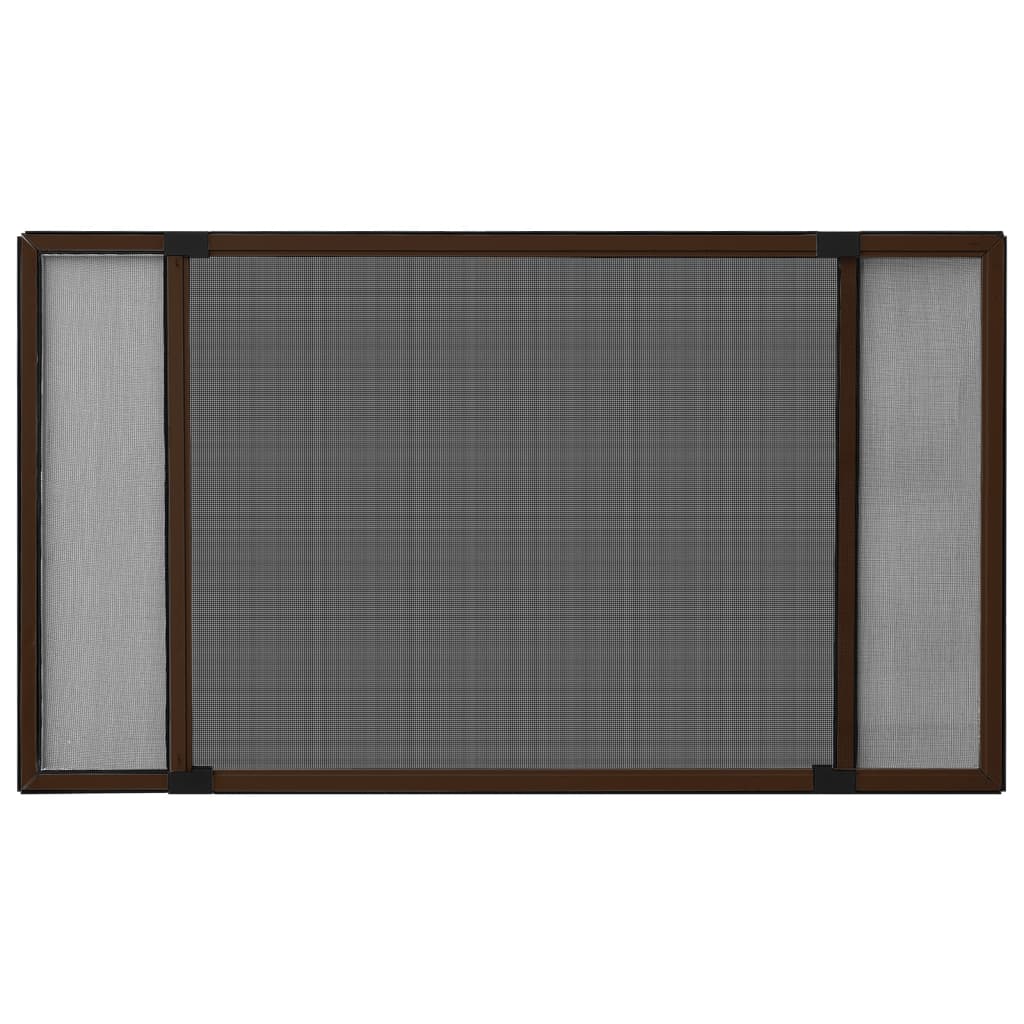 Vidaxl raamhor étendable (75-143) x50 cm brun