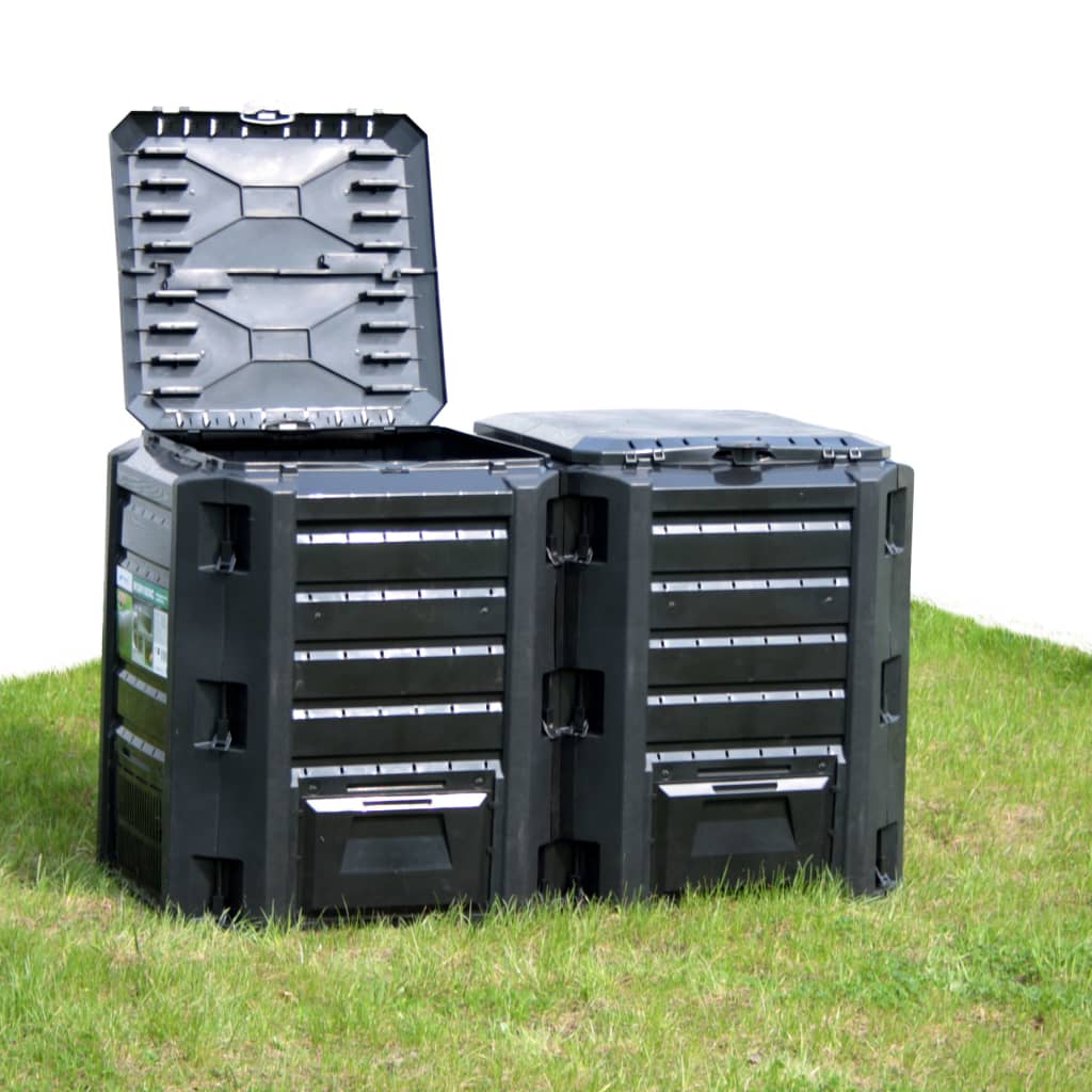 Vidaxl Compost bin 800 L noir