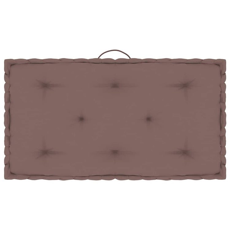 Vidaxx coussin de sol palette 73x40x7 cm coton taupe