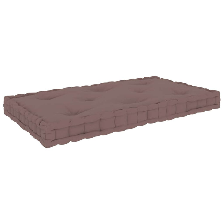 Vidaxx coussin de sol palette 73x40x7 cm coton taupe