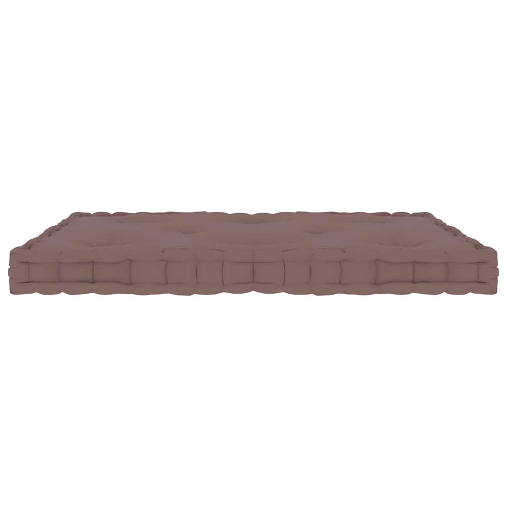 Vidaxx coussin de sol palette 73x40x7 cm coton taupe