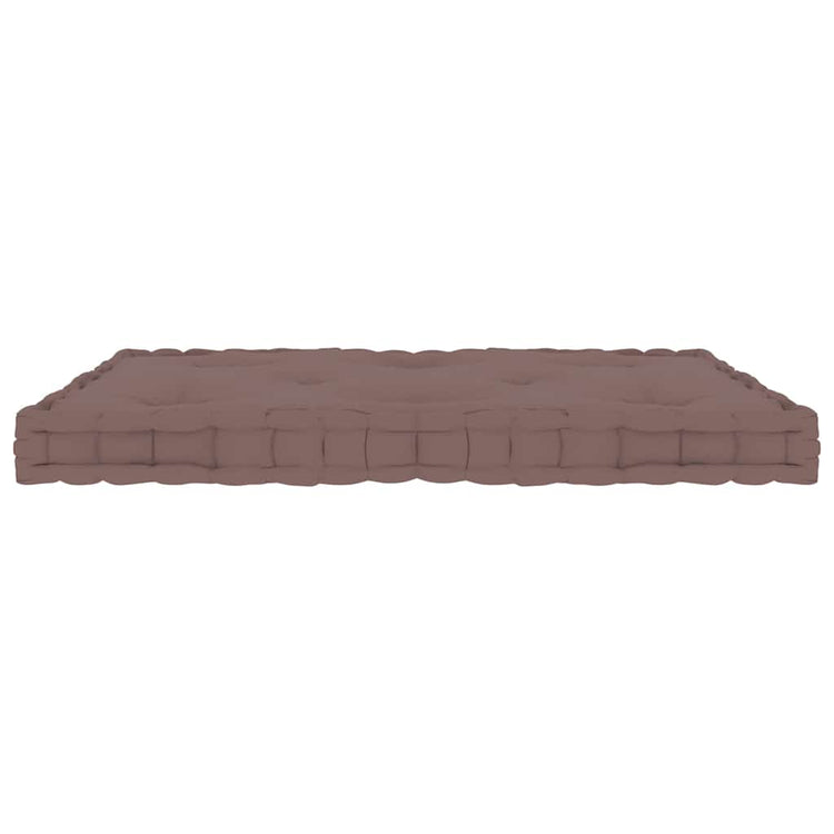 Vidaxx coussin de sol palette 73x40x7 cm coton taupe
