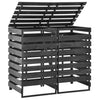Stockage de conteneurs vidaxl double 140x75x121 cm en bois de pin peint