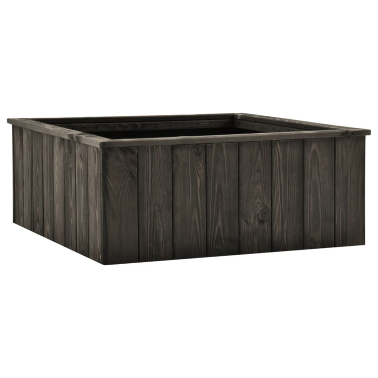 Vidaxl Planter surélevé 74x77x30 cm en pin solide gris