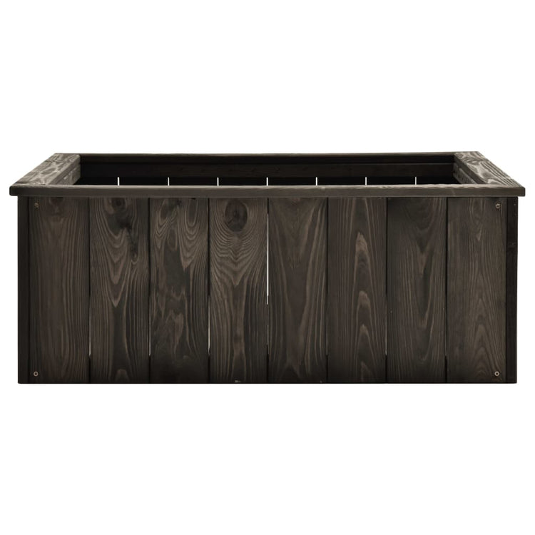 Vidaxl Planter surélevé 74x77x30 cm en pin solide gris