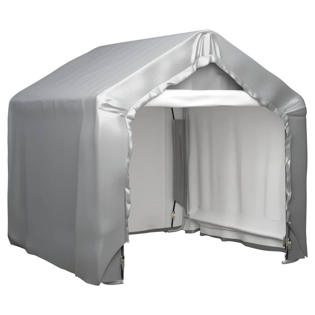 Tente de stockage Vidaxl 180x180 cm Gray en acier galvanisé