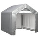 Tente de stockage Vidaxl 180x180 cm Gray en acier galvanisé