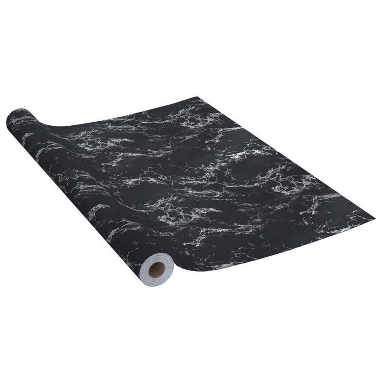 Vidaxl Meuble Huile auto-adhésive 500x90 cm PVC Black