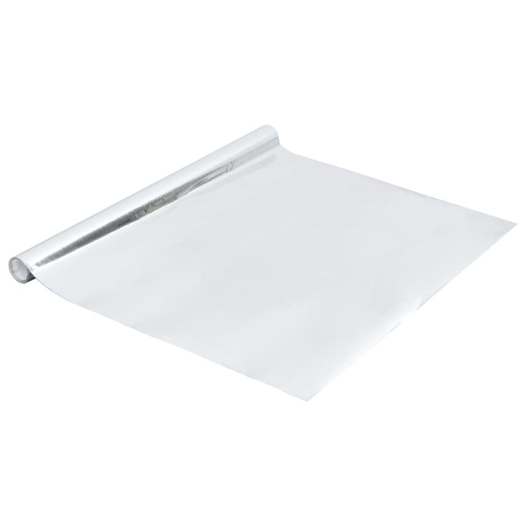Vidaxl Meuble Huile auto-adhésive 500x90 cm PVC haut brillant argent coloré