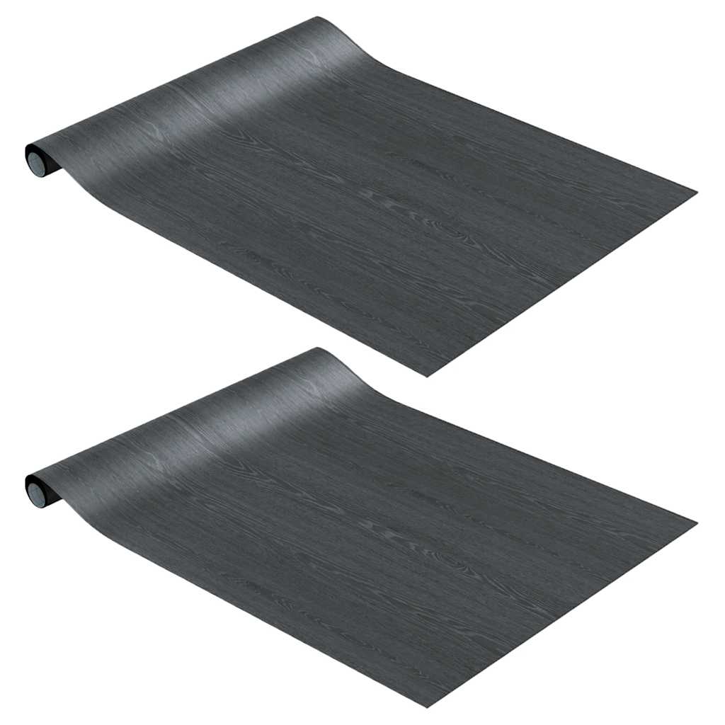 Vidaxl Meubles Huiles auto-adhésives 2 ST 500x90 cm PVC Darkhout colorés