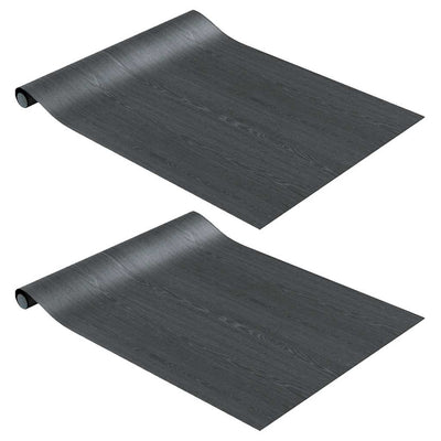 Vidaxl Meubles Huiles auto-adhésives 2 ST 500x90 cm PVC Darkhout colorés
