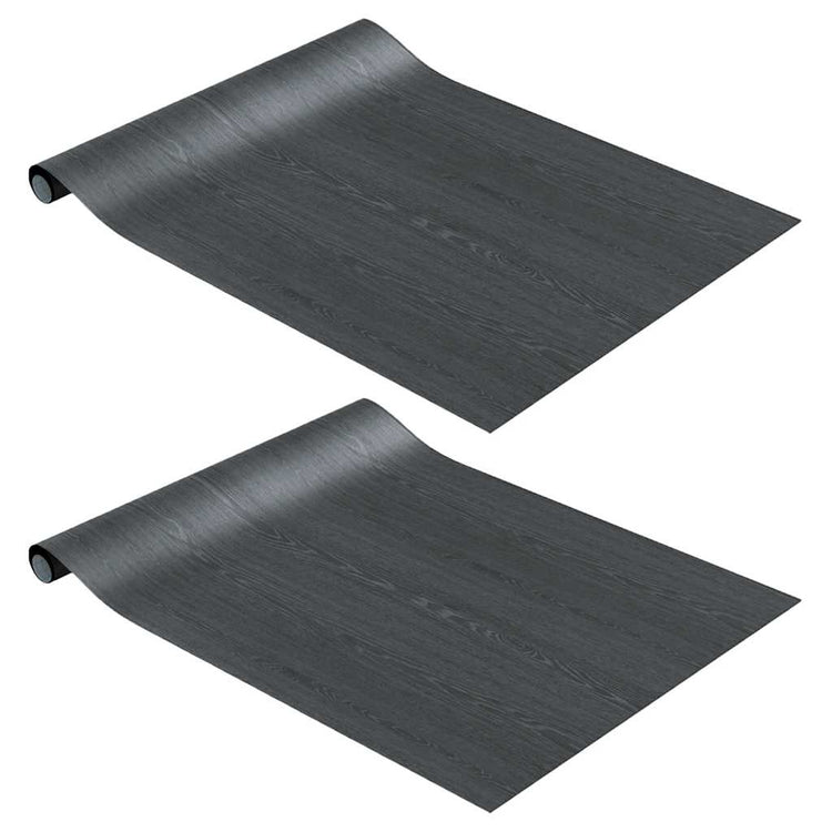 Vidaxl Meubles Huiles auto-adhésives 2 ST 500x90 cm PVC Darkhout colorés