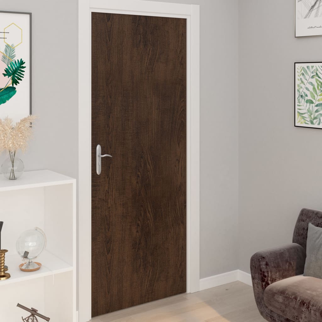 Vidaxl Meubles Huiles auto-adhésives 2 PCS 500x90 cm PVC Dark Oak -Colored