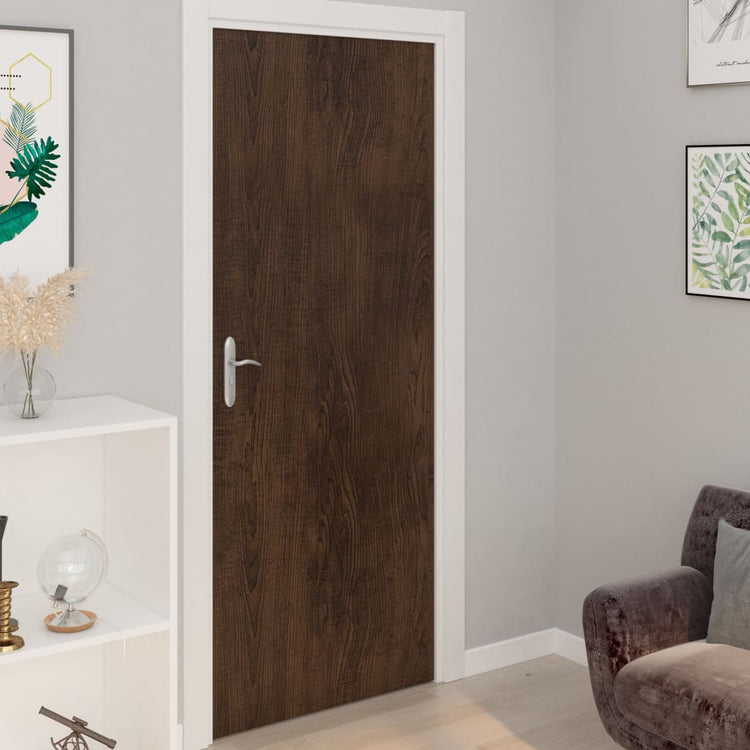 Vidaxl Meubles Huiles auto-adhésives 2 PCS 500x90 cm PVC Dark Oak -Colored