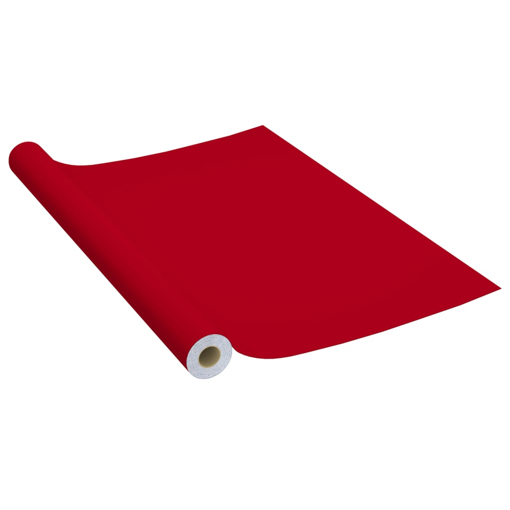 Vidaxl Meubles Huiles auto-adhésives 2 ST 500x90 cm PVC rouge