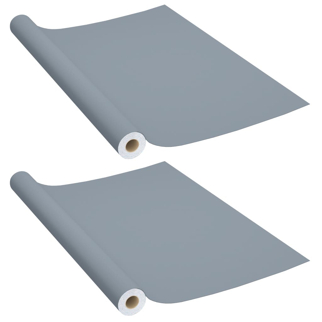 Vidaxl Meubles Huiles auto-adhésives 2 ST 500x90 cm PVC Gray