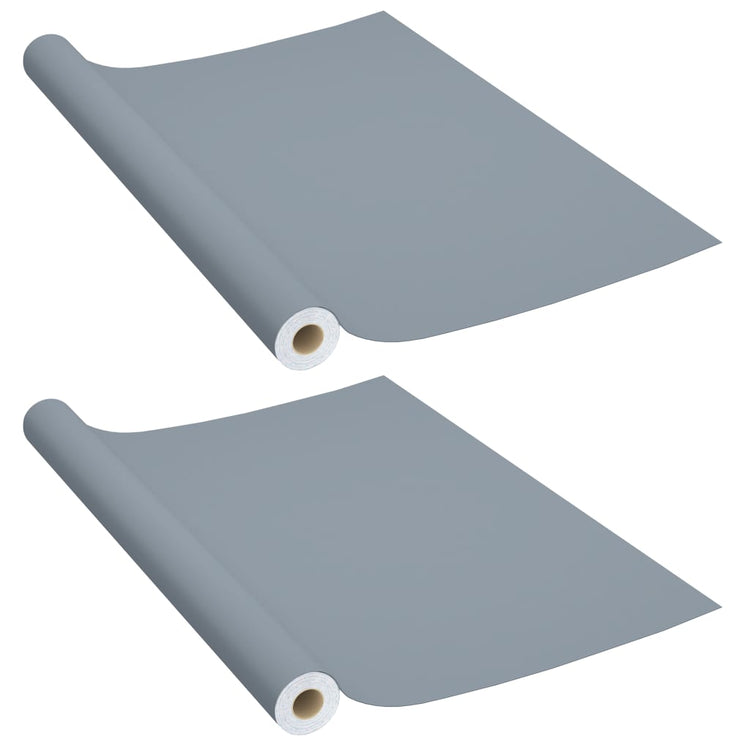 Vidaxl Meubles Huiles auto-adhésives 2 ST 500x90 cm PVC Gray