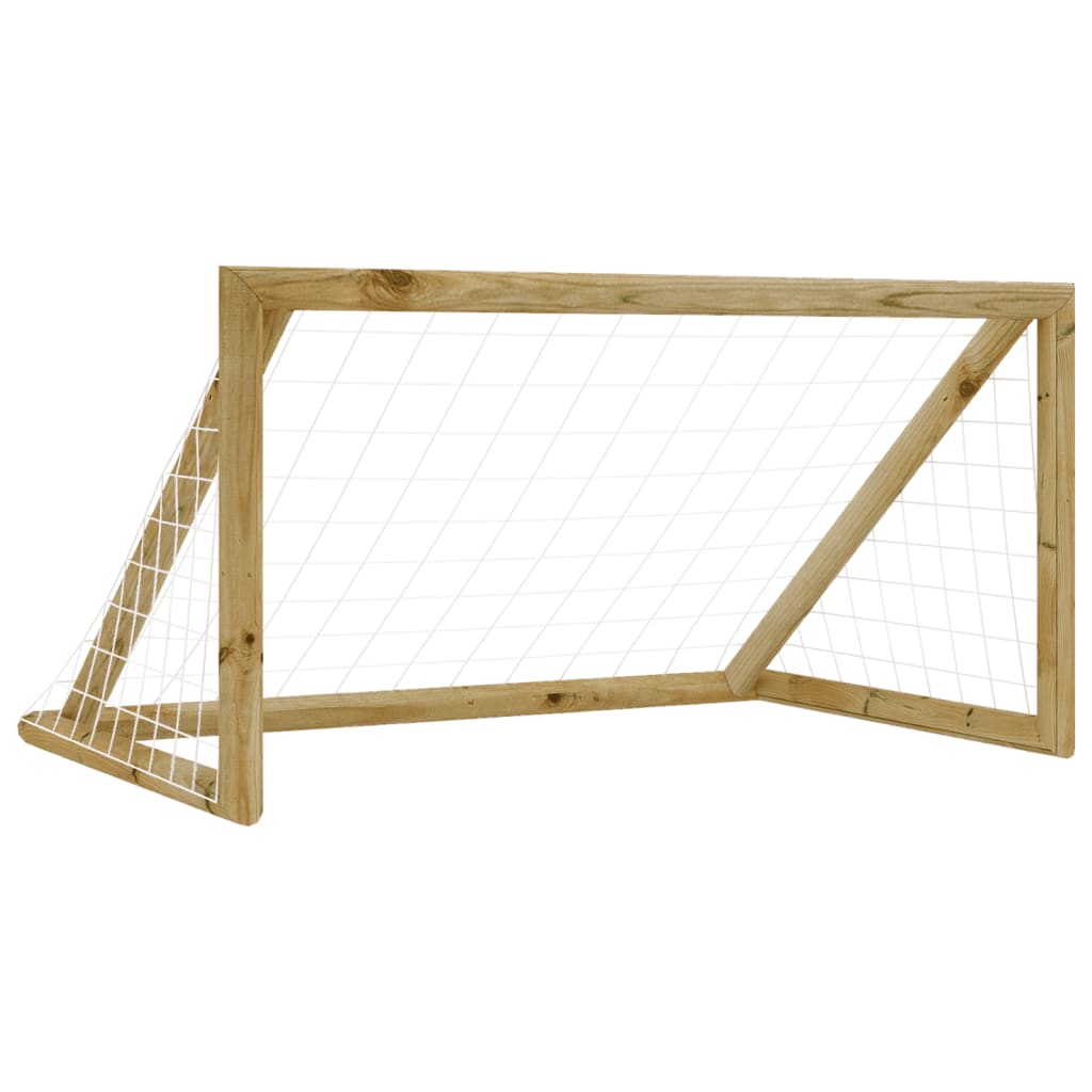 Objectif de football Vidaxl avec un pin imprégné de 120x60x80 cm