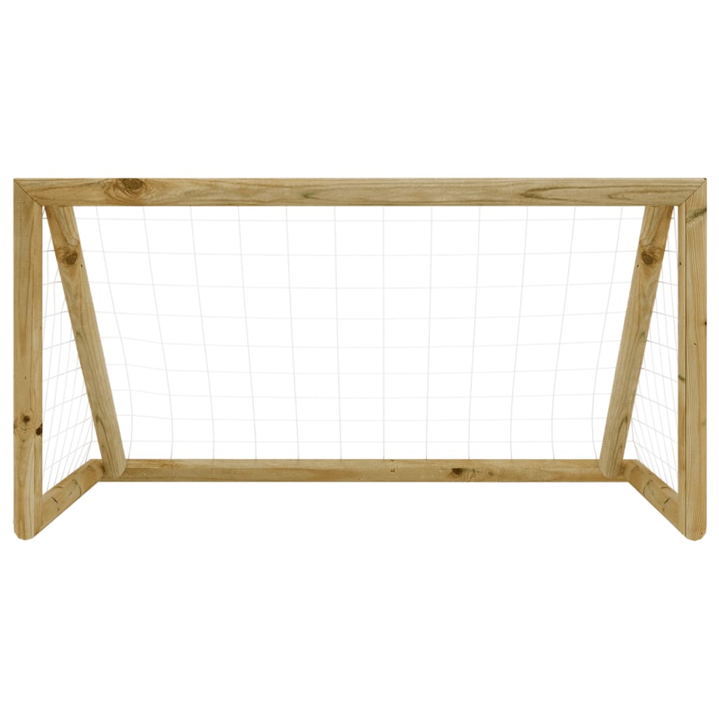 Objectif de football Vidaxl avec un pin imprégné de 120x60x80 cm