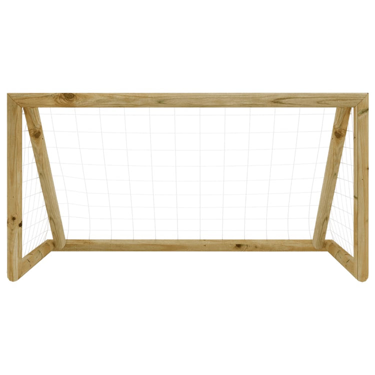 Objectif de football Vidaxl avec un pin imprégné de 120x60x80 cm