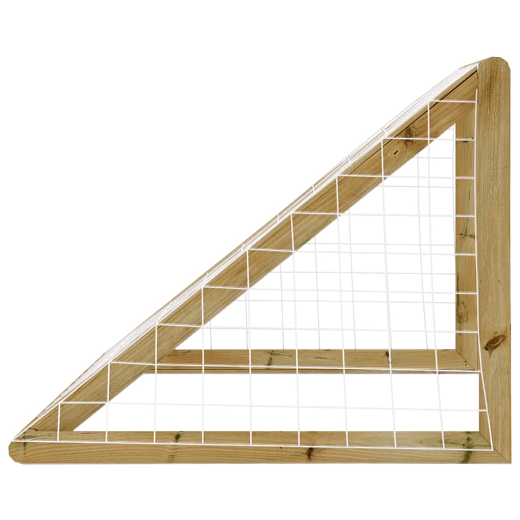 Objectif de football Vidaxl avec un pin imprégné de 120x60x80 cm