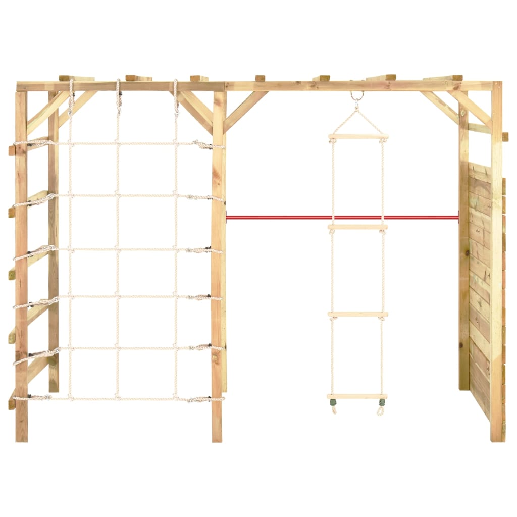 Cadre d'escalade Vidaxl 240x100x170 cm Pine imprégnée