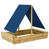 Boîte à sable Vidaxl avec toit 160x100x133 cm Pine imprégnée