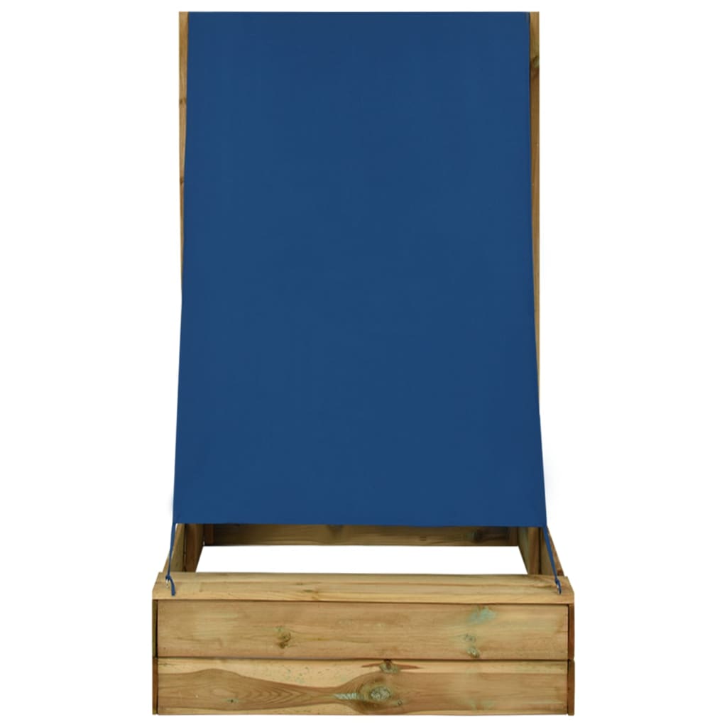 Boîte à sable Vidaxl avec toit 80x60x97,5 cm Pine imprégnée