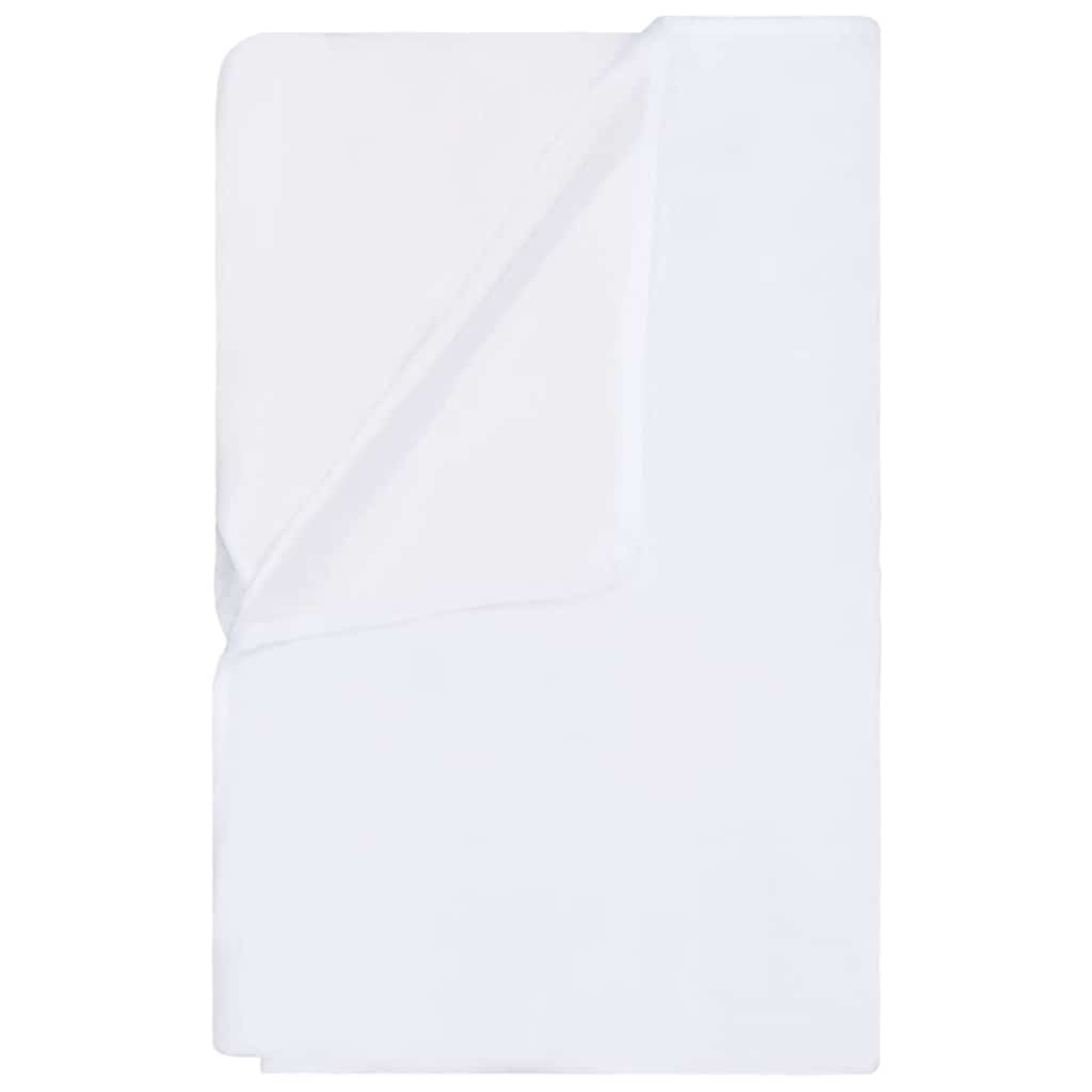 VidaXL protège-matelas 2 pcs imperméable 140x200 cm coton blanc