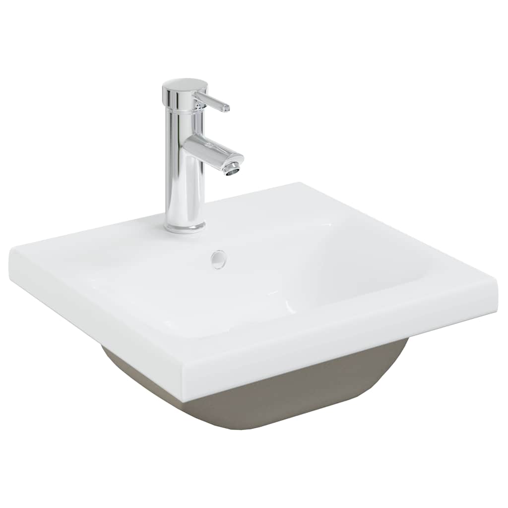 Vidaxl Built -in Washingin avec TAP 42x39x18 cm en céramique blanc