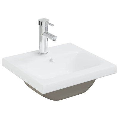 Vidaxl Built -in Washingin avec TAP 42x39x18 cm en céramique blanc