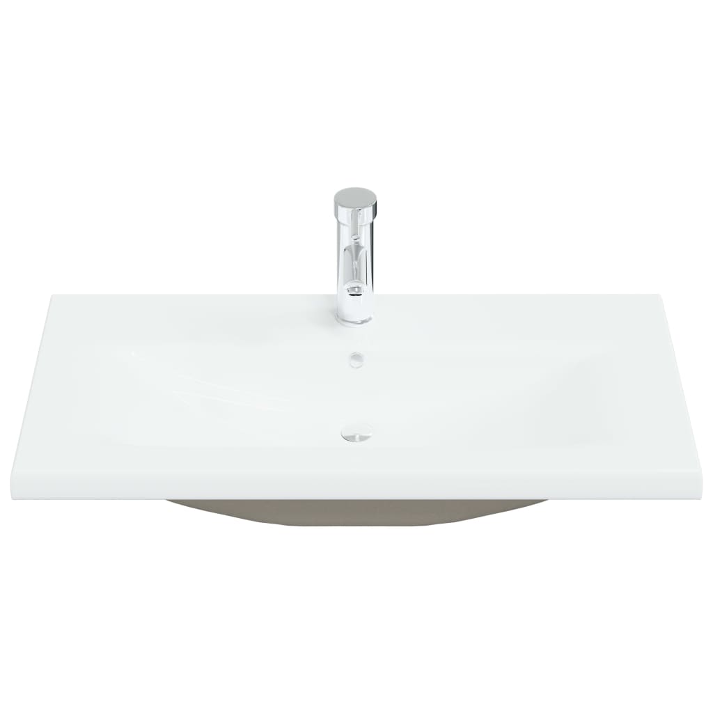 Vidaxl Built -in Washingin avec TAP 81x39x18 cm Céramique blanc