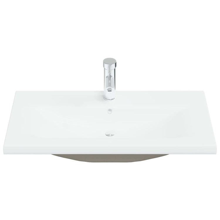 Vidaxl Built -in Washingin avec TAP 81x39x18 cm Céramique blanc