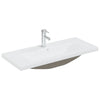 Vidaxl Built -in Washingin avec TAP 91x39x18 cm Céramique blanc