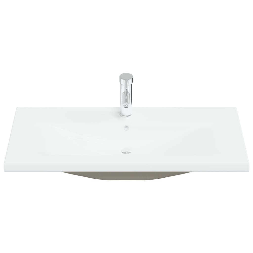 Vidaxl Built -in Washingin avec TAP 91x39x18 cm Céramique blanc