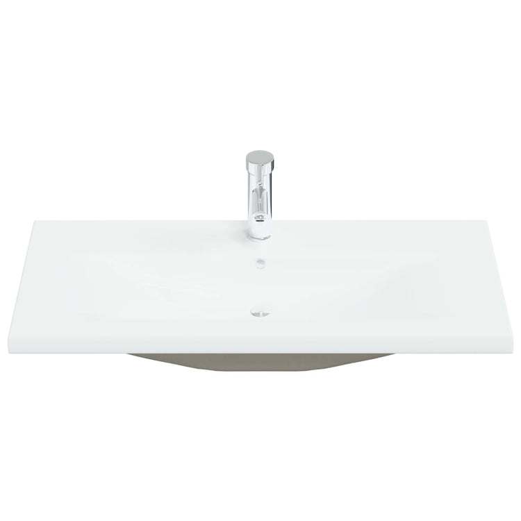 Vidaxl Built -in Washingin avec TAP 91x39x18 cm Céramique blanc