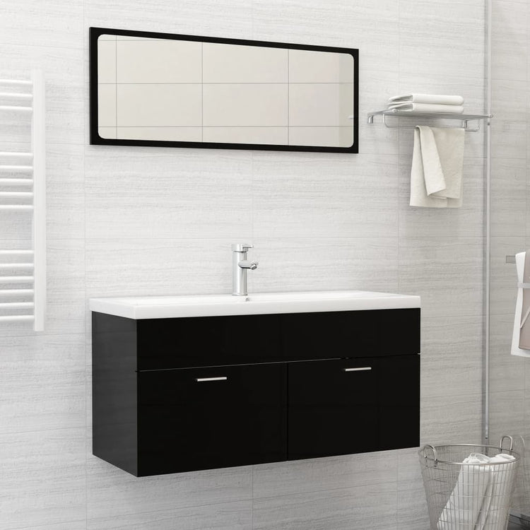 Vidaxl Built -en Wash Table avec Tap 101x39x18 cm Céramique blanc