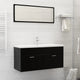 Vidaxl Built -en Wash Table avec Tap 101x39x18 cm Céramique blanc