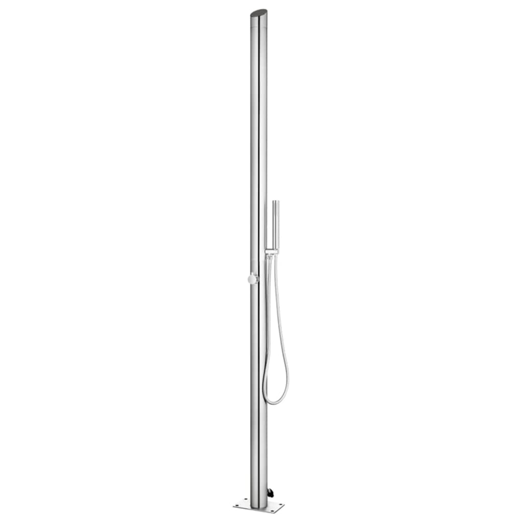 Vidaxl Douche extérieure 220 cm en acier inoxydable