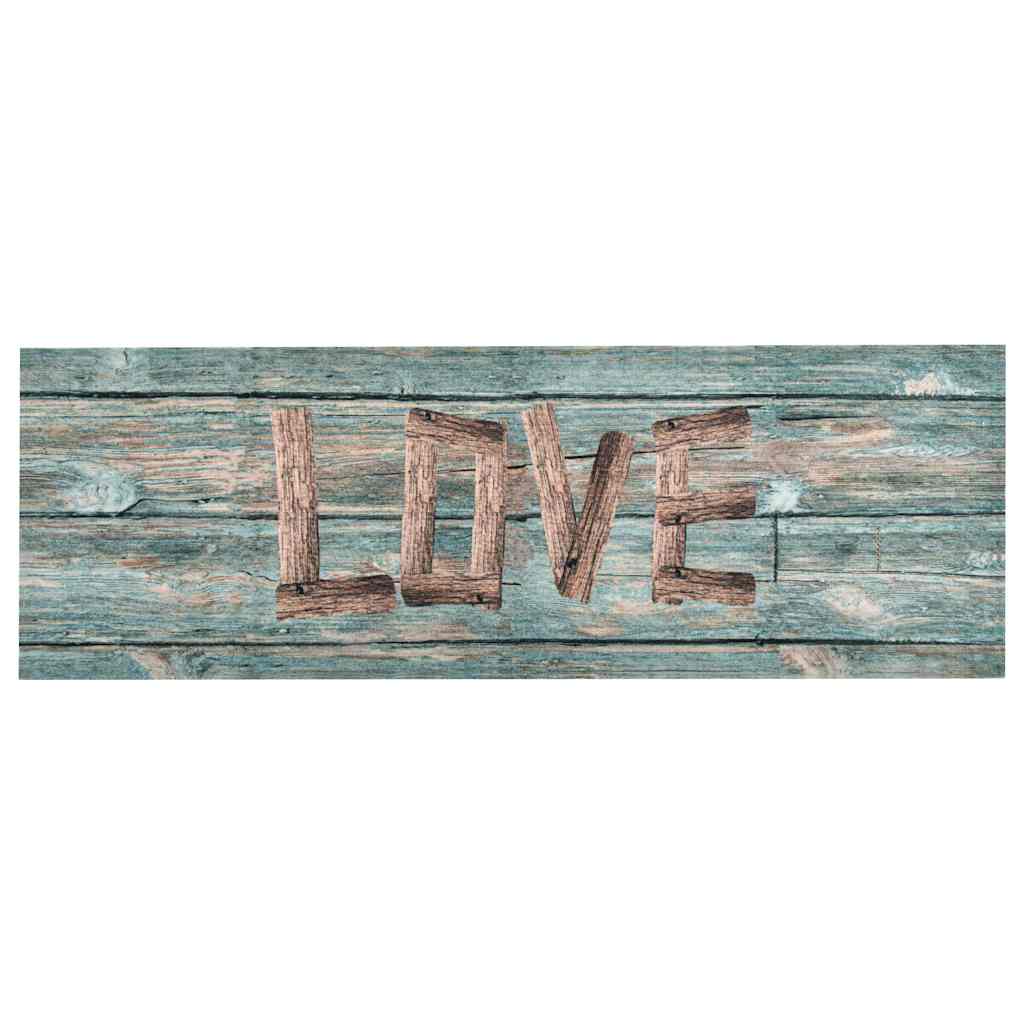 Vidaxl Kitchen Mat lavable Love 60x300 cm