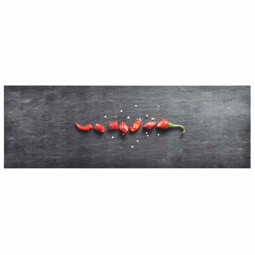 Vidaxl Cuisine tapis lavable Pepper 60x180 cm