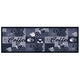 Vidaxl Cuisine Mat Café lavable 45x150 cm bleu