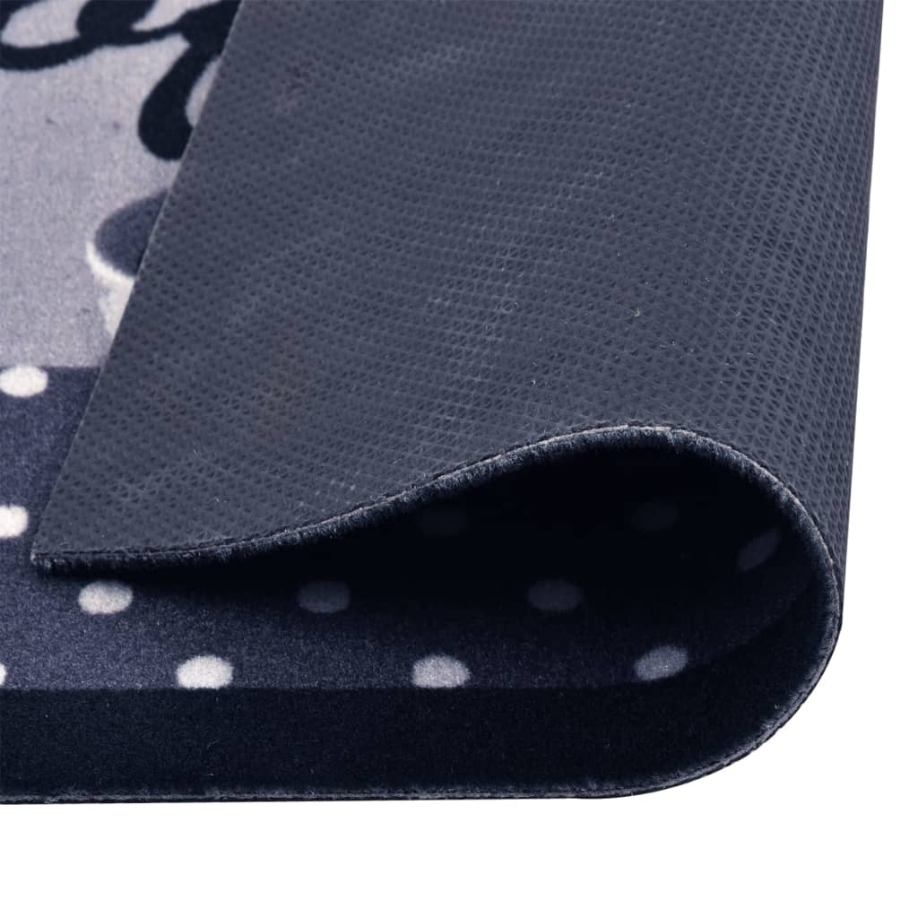 Vidaxl Cuisine Mat Café lavable 60x300 cm bleu